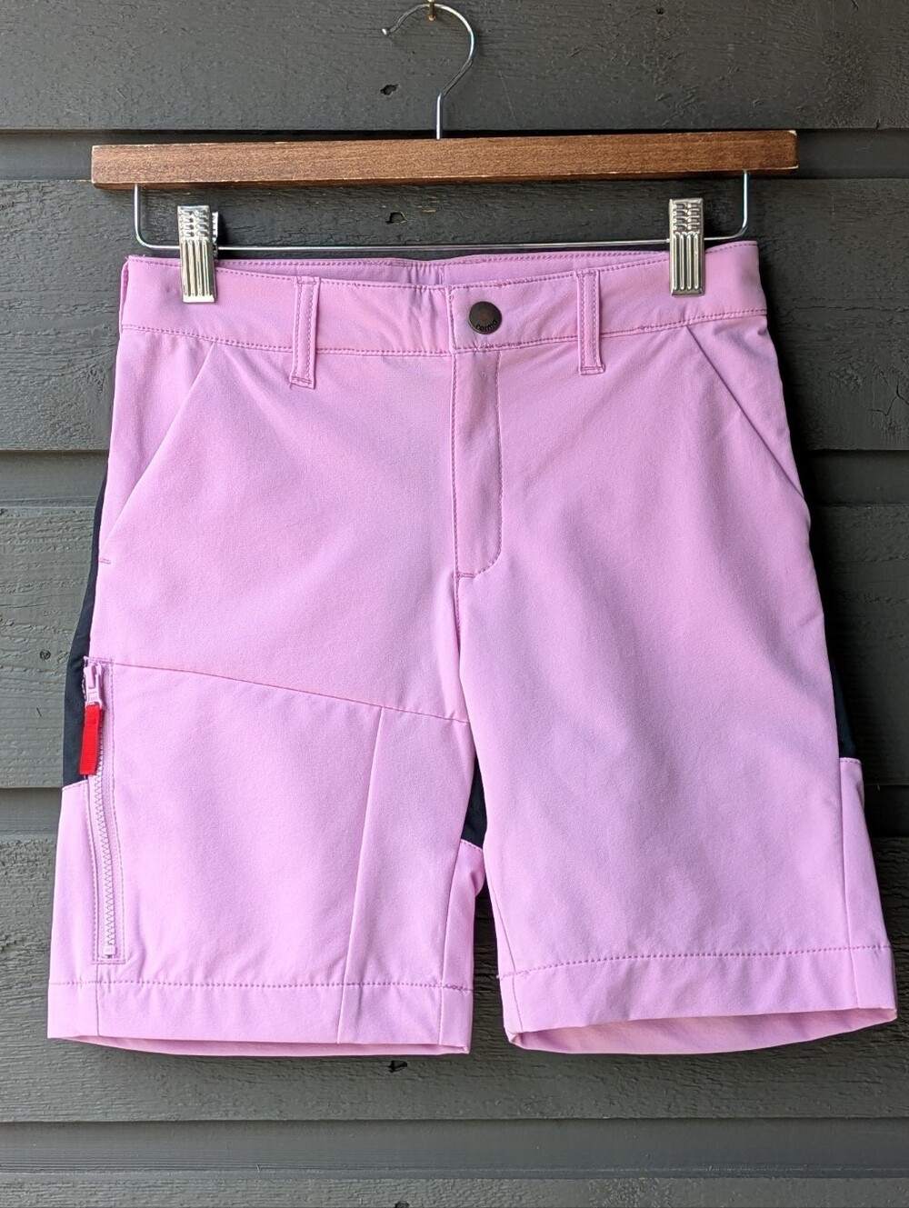 Reima Kids Waterproof Vaelsi Hiking Short Reinforced Back Lilac Pink Black 8Y